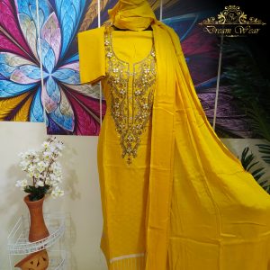 Indian AOP & Embroidered 3 pcs